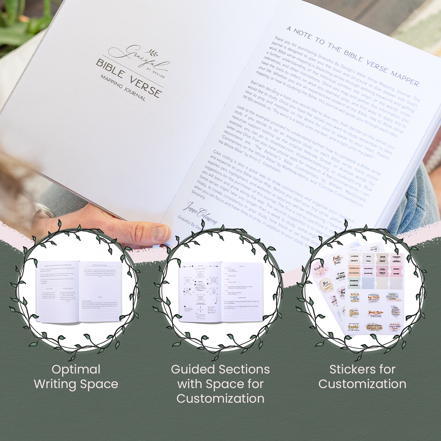 Linen Bible Verse Mapping Journal