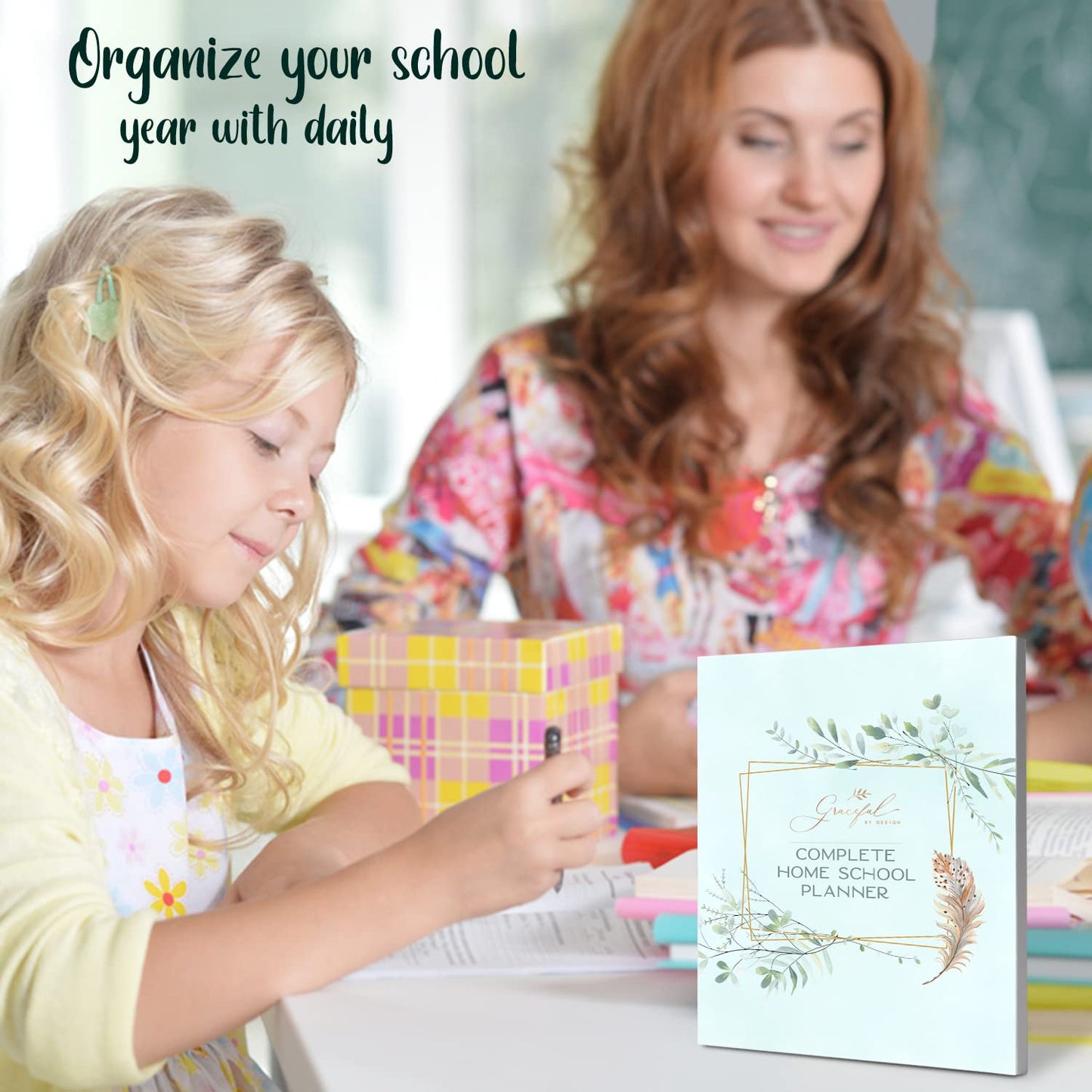 Complete Homeschool Planner: An Undated Daily, Weekly, and Monthly Lesson Planner for up to 6 Students
