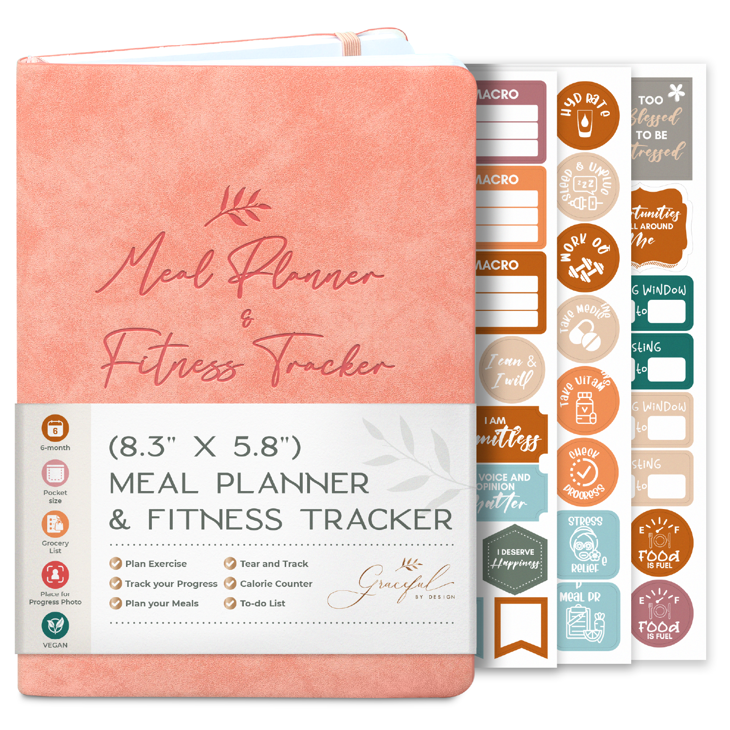 Weekly Meal Planner and Fitness Tracker - Log Workouts, Track Food & Macros