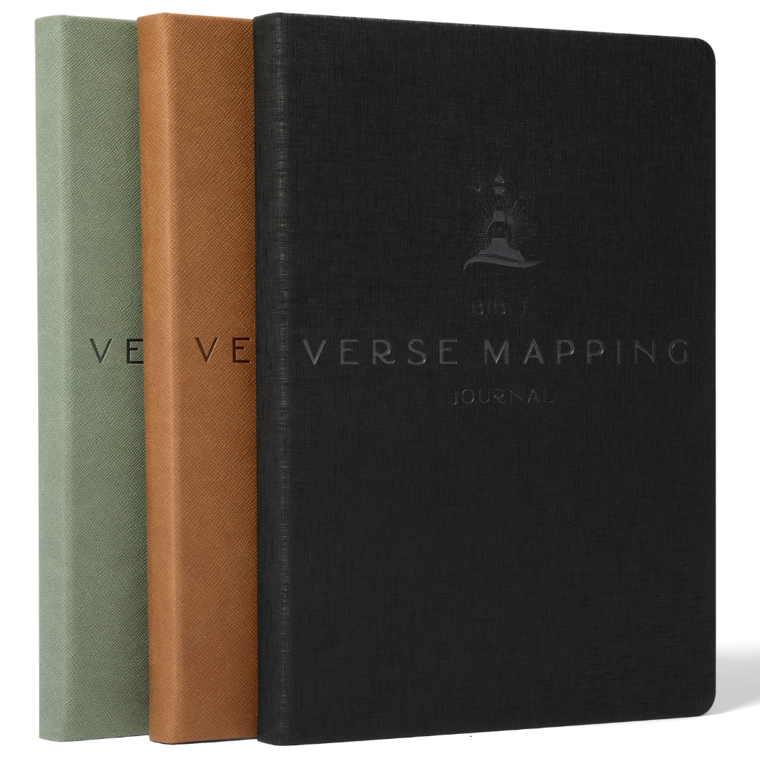 Men's Vegan Leather Bible Verse Mapping Journal - 7" x 10"