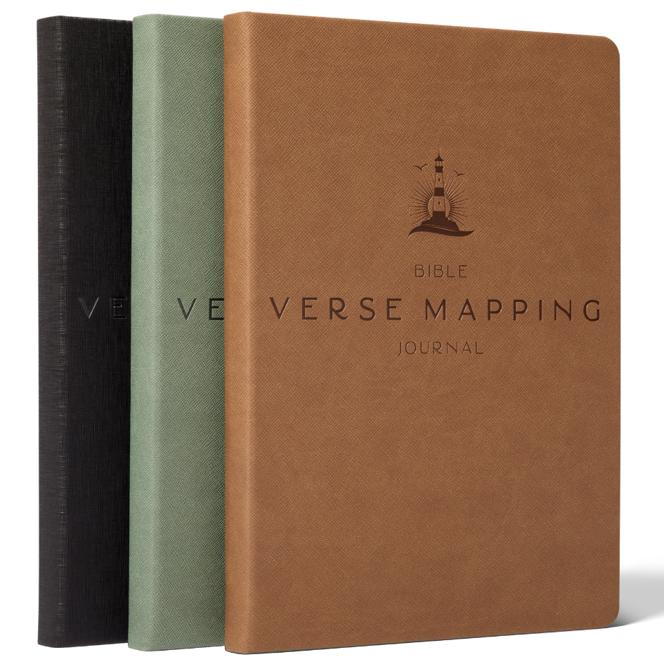 Men's Vegan Leather Bible Verse Mapping Journal - 7" x 10"