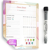Flexible Stick Weekly Chore Chart and Emotion Tracker for Kids - For A