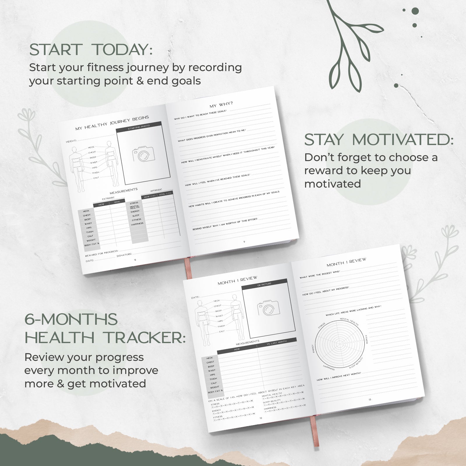 Weekly Meal Planner and Fitness Tracker - Log Workouts, Track Food & Macros