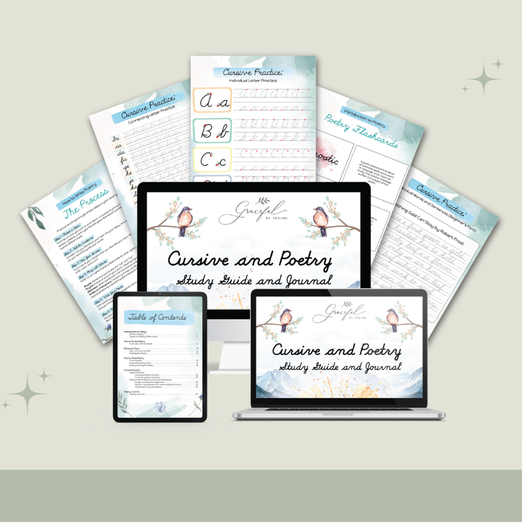 PRINTABLE - Cursive & Poetry Study Guide