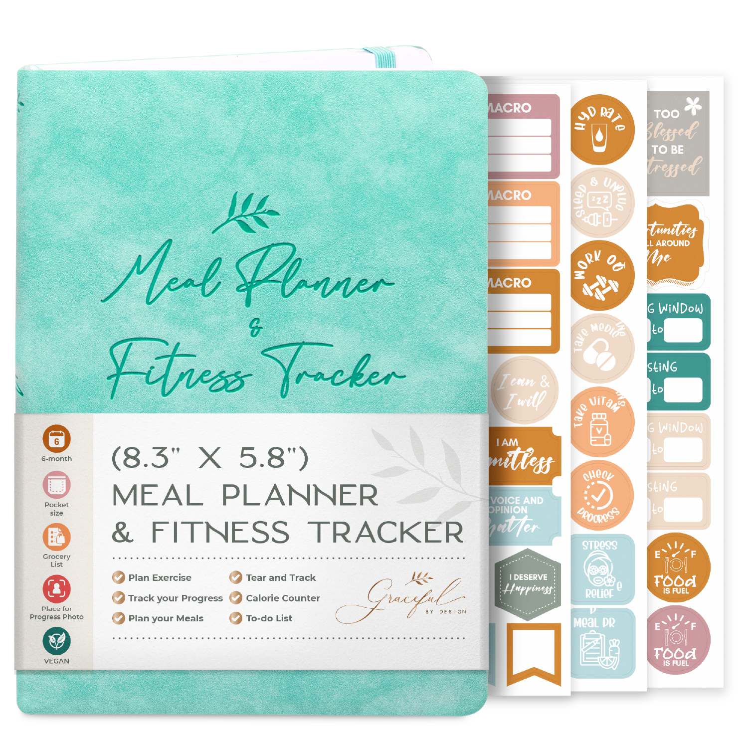 Weekly Meal Planner and Fitness Tracker - Log Workouts, Track Food & Macros